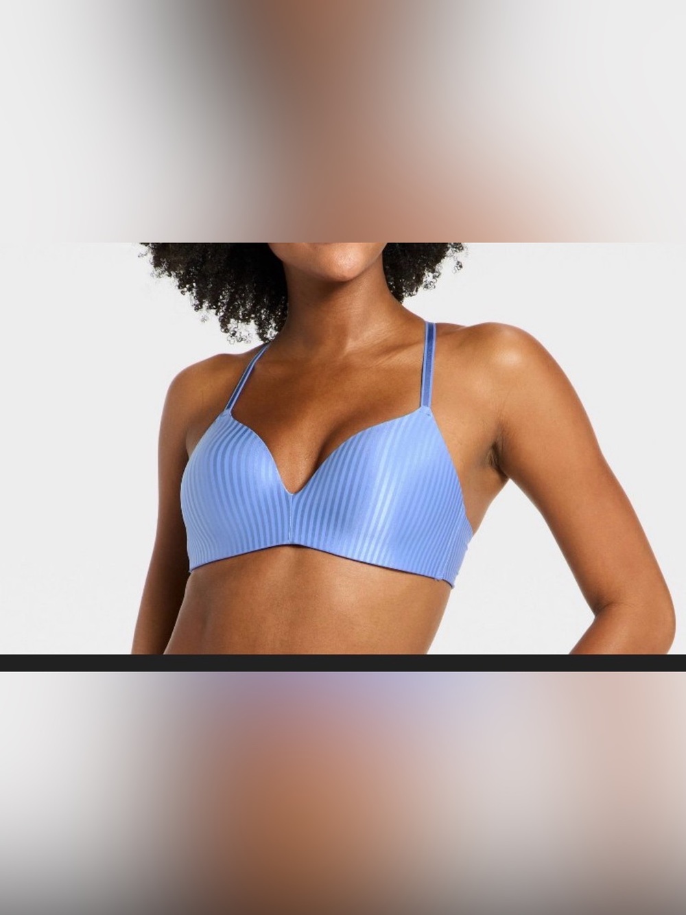 Women's Lightly Lined Wire Free Demi
Bra - Auden™ Blue 32C
